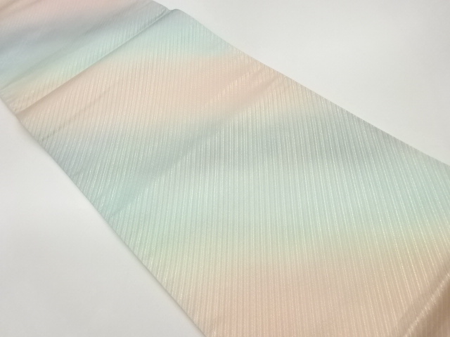 JAPANESE FUKURO OBI / WOVEN DIAGONAL STRIPE